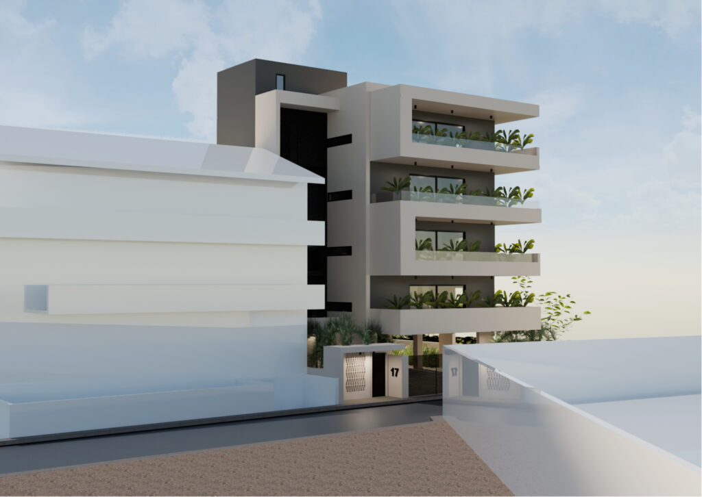 Νέα τετραώροφη πολυκατοικία επί pilotis