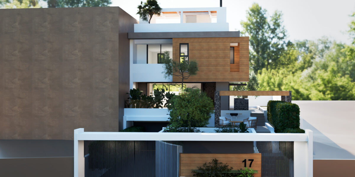 Νέα διώροφη κατοικία με υπόγειο